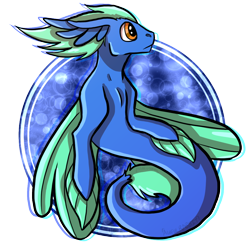 Size: 1000x1000 | Tagged: safe, artist:genericusername3454, oc, oc only, seapony (g4), bubble, fin wings, fins, fish tail, flowing mane, flowing tail, male, orange eyes, simple background, solo, tail, transparent background, underwater, water, wings