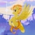 Size: 2048x2048 | Tagged: safe, artist:tingsan, spitfire, pegasus, pony, g4, butt, cloud, cloudsdale, featured image, female, flying, happy, high res, lens flare, looking back, mare, missing cutie mark, multicolored mane, multicolored tail, orange eyes, plot, rear view, sexy, sky, smiling, solo, spread wings, sun, tomboy, wings, yellow fur