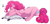 Size: 1280x603 | Tagged: safe, artist:1an1, pinkie pie, earth pony, pony, g4, cute, diapinkes, eyes closed, female, lying down, mare, onomatopoeia, pillow, profile, prone, simple background, sleeping, smiling, solo, sound effects, white background, zzz