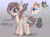 Size: 2255x1668 | Tagged: safe, artist:caramelbolt24, oc, oc only, oc:cozy gardens, pegasus, pony, abstract background, chest fluff, clothes, colored hooves, ear fluff, eye clipping through hair, grin, offspring, parents:oc x oc, pegasus oc, signature, smiling, two toned wings, wings