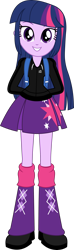 Size: 1024x3457 | Tagged: safe, artist:edy_january, edit, vector edit, twilight sparkle, equestria girls, g4, adidas, adidas tracksuit, backpack, clothes, female, gopnik, hardbass, jacket, looking at you, skirt, slav, smiling, smiling at you, solo, sweatshirt, twilight sparkle's skirt, vector