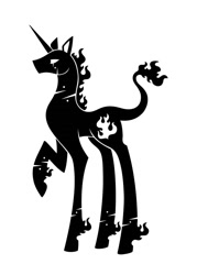 Size: 1000x1400 | Tagged: safe, artist:sunnyclockwork, pony, black and white, grayscale, monochrome, pangloss, ponified, scp, scp foundation