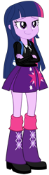 Size: 428x1524 | Tagged: safe, artist:edy_january, edit, vector edit, twilight sparkle, equestria girls, g4, adidas, adidas tracksuit, clothes, female, gopnik, jacket, slav, solo, vector