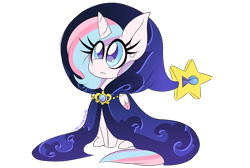 Size: 1280x861 | Tagged: safe, artist:ladylullabystar, oc, oc only, oc:lullaby star, alicorn, pony, cloak, clothes, female, filly, simple background, solo, transparent background