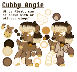 Size: 1180x1100 | Tagged: source needed, useless source url, safe, artist:cuddlygrizzly, oc, oc:cubby angie, bear, earth pony, pony, cute, ponysona, reference sheet