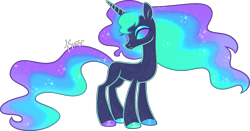 Size: 2375x1245 | Tagged: safe, artist:kurosawakuro, oc, oc only, pony, unicorn, base used, ethereal mane, female, mare, simple background, solo, transparent background