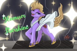 Size: 1772x1181 | Tagged: safe, artist:shacy's pagelings, oc, oc only, oc:glamour starshine, earth pony, pony, solo