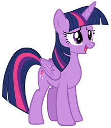 Size: 6716x7700 | Tagged: safe, artist:andoanimalia, twilight sparkle, alicorn, pony, g4, non-compete clause, folded wings, simple background, solo, transparent background, twilight sparkle (alicorn), vector, wings