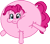 Size: 374x332 | Tagged: safe, artist:drypony198, pinkie pie, earth pony, pony, g4, spike at your service, balloonie pie, female, inflation, simple background, solo, spherical inflation, transparent background