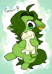 Size: 2480x3508 | Tagged: safe, artist:potetecyu_to, oc, oc only, oc:green-b, pony, bipedal, female, high res, mare, solo