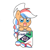 Size: 1024x1024 | Tagged: safe, artist:foxy1219, oc, oc only, oc:ember, oc:ember (hwcon), earth pony, pony, hearth's warming con, blush sticker, blushing, cute, dutch, female, friesland, frisian flag, mare, mascot, milk, netherlands, ocbetes, simple background, solo, white background