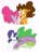 Size: 2112x2939 | Tagged: safe, artist:dodiejinx, cheese sandwich, pinkie pie, rarity, spike, dragon, earth pony, pony, unicorn, g4, cheek kiss, female, high res, kissing, male, mare, older, older spike, ship:cheesepie, ship:sparity, shipping, simple background, stallion, straight, white background