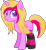 Size: 962x1040 | Tagged: safe, artist:otakuchicky1, oc, oc only, oc:punk sound, pony, unicorn, clothes, female, mare, simple background, socks, solo, striped socks, transparent background, watermark