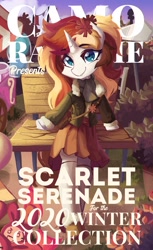 Size: 2366x3867 | Tagged: safe, artist:saxopi, oc, oc only, oc:scarlet serenade, unicorn, semi-anthro, arm hooves, clothes, high res, solo