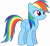 Size: 5000x4595 | Tagged: safe, artist:dashiesparkle, rainbow dash, pegasus, pony, filli vanilli, g4, .svg available, absurd resolution, female, folded wings, mare, show accurate, simple background, smiling, solo, standing, transparent background, vector, wings