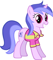 Size: 6000x6735 | Tagged: safe, artist:m99moron, sea swirl, seafoam, pony, unicorn, g4, background pony, clothes, female, mare, shirt, simple background, solo, transparent background, vector