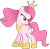 Size: 1401x1360 | Tagged: safe, artist:muhammad yunus, oc, oc only, oc:annisa trihapsari, earth pony, pony, series:the return of annisa, g4, angry, base used, earth pony oc, female, hair, hairstyle, jewelry, mare, pink body, pink hair, princess, regalia, simple background, solo, transparent background, unamused, vector