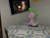 Size: 1280x960 | Tagged: safe, artist:sp19047, spike, spike (g1), weston, g4, 3d, bed, bedroom, gmod, television