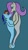 Size: 500x900 | Tagged: safe, anonymous artist, fluttershy, rainbow dash, sea pony, g4, duo, duo female, eye contact, female, intertwined tails, lesbian, looking at each other, seaponified, ship:flutterdash, shipping, simple background, size difference, species swap, tail, underwater