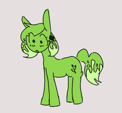 Size: 535x495 | Tagged: safe, artist:literalratbastard, oc, oc only, oc:pixel, earth pony, pony, blushing, ponies online, solo