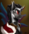 Size: 1700x2000 | Tagged: safe, artist:tenebrisnoctus, king sombra, pony, unicorn, g4, bust, male, portrait, profile, solo, stallion