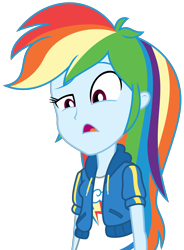 Size: 2228x3034 | Tagged: safe, artist:sketchmcreations, rainbow dash, dashing through the mall, equestria girls, equestria girls specials, g4, my little pony equestria girls: better together, my little pony equestria girls: holidays unwrapped, clothes, female, high res, hoodie, open mouth, raised eyebrow, simple background, solo, transparent background, vector