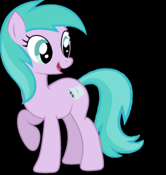Size: 868x921 | Tagged: safe, artist:willygilligan, aura (g4), earth pony, pony, g4, aurabetes, black background, cute, female, mare, older, older aura (g4), open mouth, open smile, simple background, smiling, solo