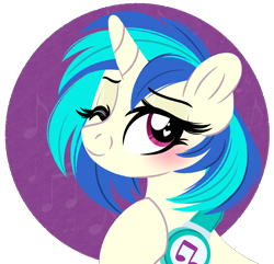 Size: 2141x2068 | Tagged: safe, alternate version, artist:emberslament, dj pon-3, vinyl scratch, pony, unicorn, g4, blushing, female, headphones, heart eyes, high res, looking at you, mare, one eye closed, simple background, solo, transparent background, wingding eyes, wink