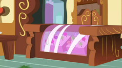 Size: 1280x720 | Tagged: safe, screencap, cakes for the memories, g4, spoiler:cakes for the memories, background, candy, counter, food, liminal space, no pony, scenic ponyville, sugarcube corner (interior)