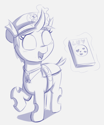 Size: 1106x1332 | Tagged: safe, artist:heretichesh, changeling, female, filly, filly guides