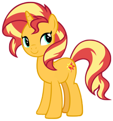 Size: 6950x7450 | Tagged: safe, artist:andoanimalia, sunset shimmer, unicorn, equestria girls, equestria girls series, forgotten friendship, g4, bedroom eyes, female, simple background, solo, transparent background, vector