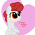 Size: 1200x1200 | Tagged: safe, artist:dafiltafish, oc, oc only, oc:clair, earth pony, pony, cute, heart, solo, text