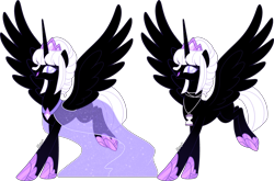 Size: 4429x2926 | Tagged: safe, artist:kurosawakuro, oc, oc only, alicorn, pony, base used, concave belly, female, mare, simple background, slender, solo, thin, transparent background