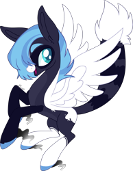 Size: 4131x5330 | Tagged: safe, artist:kurosawakuro, oc, oc only, hybrid, absurd resolution, base used, female, interspecies offspring, offspring, parent:discord, parent:princess luna, parents:lunacord, simple background, solo, transparent background