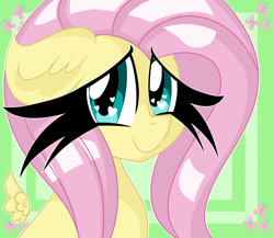 Size: 1280x1112 | Tagged: safe, artist:ladylullabystar, fluttershy, pony, g4, bust, floating wings, floppy ears, heart eyes, impossibly long eyelashes, portrait, solo, wingding eyes, wings