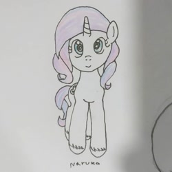 Size: 1080x1080 | Tagged: safe, artist:wrath-marionphauna, potion nova, pony, unicorn, g4, g4.5, my little pony: pony life, female, looking at you, sketch, smiling, smiling at you, solo, traditional art