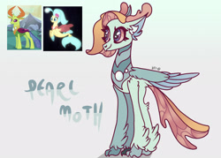 Size: 2293x1641 | Tagged: safe, artist:caramelbolt24, princess skystar, thorax, oc, oc:pearlmoth, changedling, changeling, classical hippogriff, hippogriff, hybrid, pony, seapony (g4), g4, my little pony: the movie, to where and back again, abstract background, bioluminescent, blue eyes, blushing, bubble, bubble helmet, bubble on head, coral, crack ship offspring, cropped, cute, dorsal fin, ear fluff, eyelashes, feathered fetlocks, female, fin, fin wings, fins, fish tail, floppy ears, flower, flower in hair, flowing mane, flowing tail, freckles, glowing, happy, interspecies offspring, jewelry, king thorax, male, necklace, ocean, offspring, open mouth, open smile, pearl necklace, screencap reference, seaquestria, seashell, seaweed, signature, skyabetes, smiling, swimming, tail, underwater, water, wings