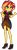 Size: 1024x2926 | Tagged: safe, artist:emeraldblast63, sunset shimmer, human, equestria girls, g4, clothes swap, female, human sunset, simple background, solo, transparent background