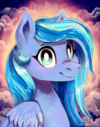 Size: 1280x1621 | Tagged: safe, artist:laps-sp, oc, oc only, oc:azure notion, pegasus, pony, bust, solo