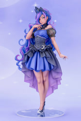 Size: 667x1000 | Tagged: safe, kotobukiya, princess luna, human, g4, anime, breasts, clothes, dress, high heels, humanized, kotobukiya princess luna, shoes, solo, stiletto heels