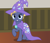 Size: 2488x2164 | Tagged: safe, alternate version, artist:badumsquish, derpibooru exclusive, part of a set, star tracker, earth pony, pony, g4, once upon a zeppelin, cape, clothes, clothes swap, cosplay, costume, crossdressing, crossplay, cute, freckles, frown, gem, grin, happy, hat, high res, looking at you, male, pose, raised hoof, show accurate, smiling, smug, solo, stallion, starcrossed, teeth, trackerbetes, trixie's cape, trixie's hat