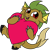 Size: 3000x3000 | Tagged: safe, artist:captshowtime, oc, oc only, oc:coal, gargoyle, original species, cute, emoji, emote, heart, high res, hug, love, mascot, simple background, solo, transparent background, twitch