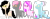 Size: 2140x800 | Tagged: safe, artist:amgiwolf, oc, oc only, oc:amgi, oc:candy sweetti, oc:pinky rose, oc:sunset aroma, earth pony, pony, unicorn, choker, earth pony oc, female, flower, flower in hair, horn, leonine tail, mare, pointy ponies, simple background, smiling, transparent background, unicorn oc