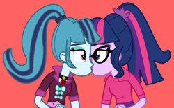 Size: 744x465 | Tagged: safe, artist:3d4d, sci-twi, sonata dusk, twilight sparkle, equestria girls, g4, female, kiss on the lips, kissing, lesbian, ship:sci-twinata, ship:twinata, shipping