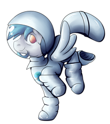 Size: 3543x4000 | Tagged: safe, artist:coco-drillo, oc, oc only, oc:kafr, pegasus, pony, astronaut, beard, commission, facial hair, goatee, helmet, jumping, leaping, raised hoof, simple background, spacesuit, transparent background