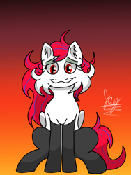 Size: 648x864 | Tagged: safe, artist:jay_wackal, oc, oc only, oc:droplet rain, pegasus, pony, clip studio paint, clothes, digital art, female, looking at you, mare, original character do not steal, shading, sitting, smiling, smiling at you, socks, solo