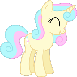 Size: 4000x4011 | Tagged: safe, artist:melisareb, oc, oc only, oc:starshine raspberry, pony, unicorn, absurd resolution, eyes closed, female, inkscape, mare, simple background, smiling, solo, transparent background, vector