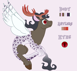 Size: 1200x1100 | Tagged: safe, artist:enigmadoodles, oc, oc only, draconequus, interspecies offspring, magical gay spawn, male, offspring, parent:discord, parent:king sombra, parents:sombracord, reference sheet, solo