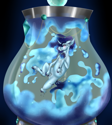 Size: 3240x3600 | Tagged: safe, artist:crazyaniknowit, oc, oc only, pony, unicorn, high res, lava lamp, solo