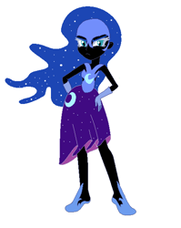 Size: 462x579 | Tagged: safe, artist:princess-luna-love, nightmare moon, equestria girls, g4, armor, base used, equestria girls-ified, female, hand on hip, simple background, solo, vice principal nightmare moon, white background